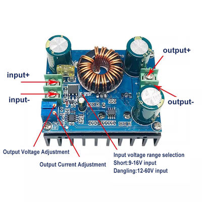 DC-DC Step Up Module 9v-60V ke 12v-80V 48V Booster Converter untuk Driver LED Mobil 600W