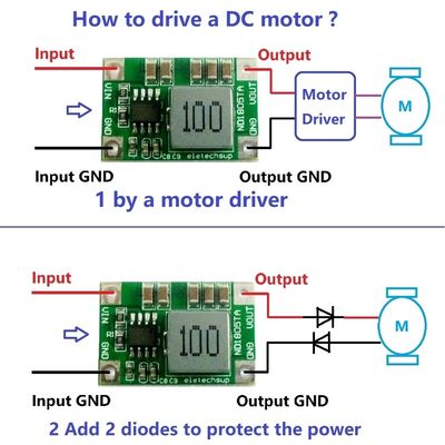 Standard Mounting Type DC-DC Converter Board untuk 4.5V-18V ke 3V-6V Regulasi Tegangan
