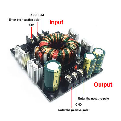 DC ke DC Converter Dual Power Board Amplifier Mobil Single 12V ke 24V 35V Subwoofer Boost