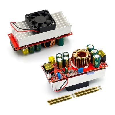 1800W 40A DC-DC Tegangan Konstan Konstan Konverter Boost arus Boosts 10-60V oleh kipas untuk 12-90V