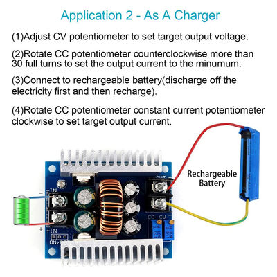 300W 20A DC-DC Buck Converter Step Down Module dengan kisaran pembatasan arus 0,2-20A