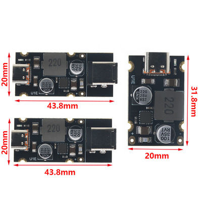 QC4.0 QC3.0 Tipe-C USB PD65W Fast Charging Adapter Module dengan tipe pemasangan standar
