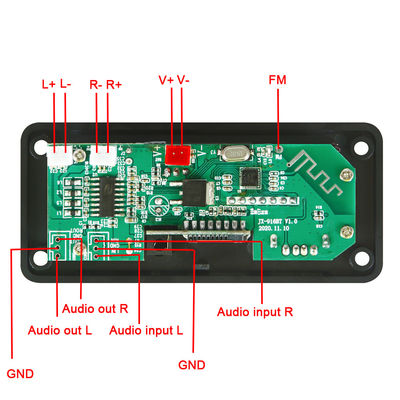 50W Bluetooth 5.0 Mobil Audio Amplifier Modul dengan USB TF FM Radio dan 5.0 Saluran