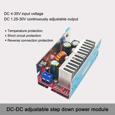 160W 8A DC DC Step Down Buck Converter 4V-32V menjadi 1.2V-30V Modul Pasang Listrik Adjustable Board Mount untuk Kendaraan