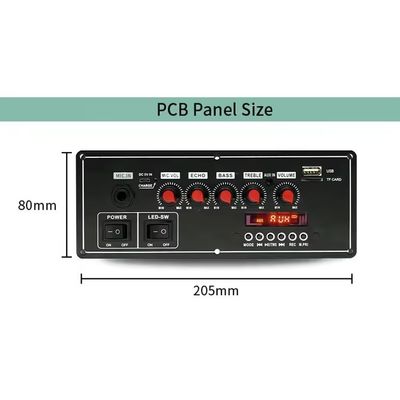 2x20W Voice Recorder 7.4V Battery Bluetooth Amplifier Board dengan Audio Decoder untuk Trolley Speaker