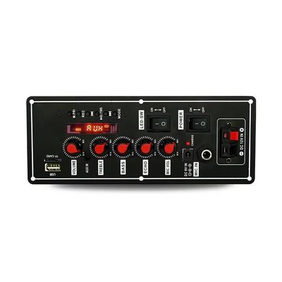Wireless Wired Microphone Trolley Speaker dengan Radio FM dan Bt Decoder Amplifier Board