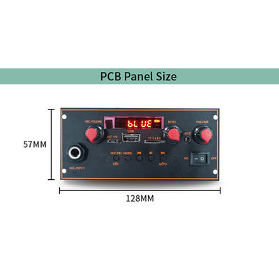 2x10W 3.7V True Stereo Bt Trolley Stereo Motherboard MP3 Decoder Amplifier Board dengan Fungsi Mikrofon