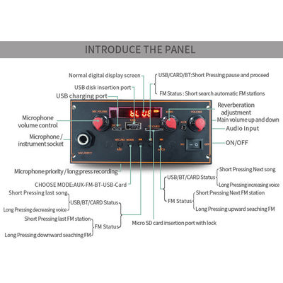 Motherboard Stereo Bluetooth 5.0 2x10W dengan Dekoder MP3 dan Fungsi Radio FM