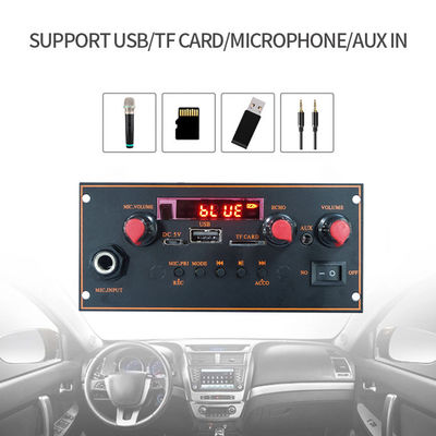 2x10W 3.7V True Stereo Bt Trolley Stereo Motherboard MP3 Decoder Amplifier Board dengan Fungsi Mikrofon