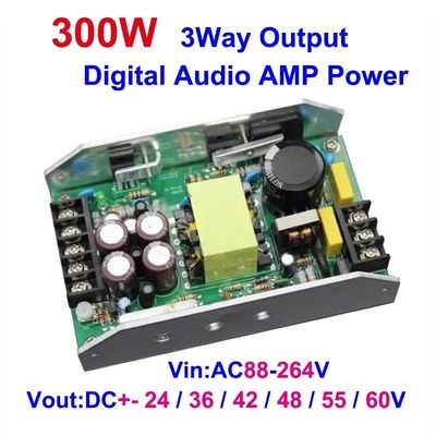 300W Dual DC 24/36/48V 12V1A Power Supply untuk TPA3255 TPA3221 TPA3116 Audio Amplifier
