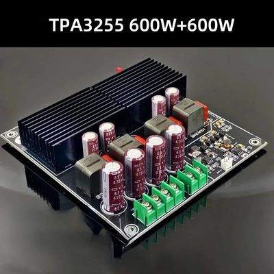 SAMP-200 HIFI Dual Core TPA3255 2 Channel 600W 600W Kelas D Digital Power Amplifier