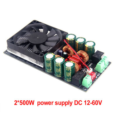 2X500W Kelas D Digital Stereo Power Amplifier Board 12V-48V untuk Mobil Karaoke Home Theater Subwoofer Speaker