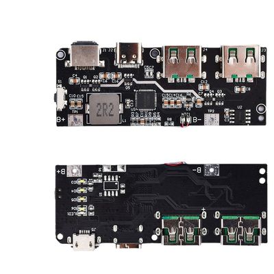 22.5W QC4.0 PD3.0 5 Port Dual USB Mobile Power Bank Circuit Board Perlindungan Motherboard