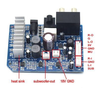 TPA3110 Digital Subwoofer Amplifier Board 8-24V 2*15W untuk 2.0 Channel