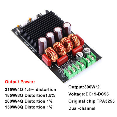 300W Dual Channel 2.0 Digital Amplifier Board untuk HIFI Receiver dan Amplifier Module