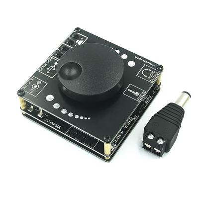 Speaker Saluran Ganda 2X50W 3.5Mm AUX Audio Stereo BT 5.0 Amp Papan Amplifier Daya HIFI Digital