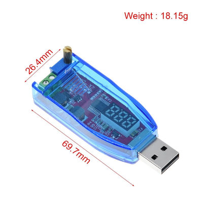 Potensiometer yang dapat disesuaikan USB Step Up/Down Converter untuk LED DC-DC 5V ke DC 1-24V Power