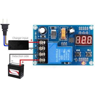 XH-M604 Modul Kontrol Pengisian Daya Baterai Tampilan Digital IC Daya Sakelar Perlindungan Mati Penuh