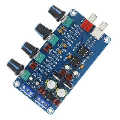 4-Channel Home Amplifier NE5532 Stereo Preamp Module dengan Tone Control Circuit Receivers