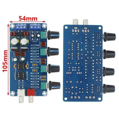 4-Channel Home Amplifier NE5532 Stereo Preamp Module dengan Tone Control Circuit Receivers