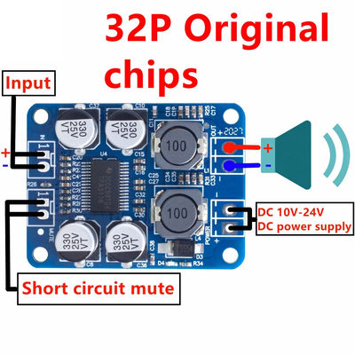 TPA3118 60W 12-24V DC PBTL Mono Class D Amplifier Board untuk Modul Audio Berkualitas Tinggi