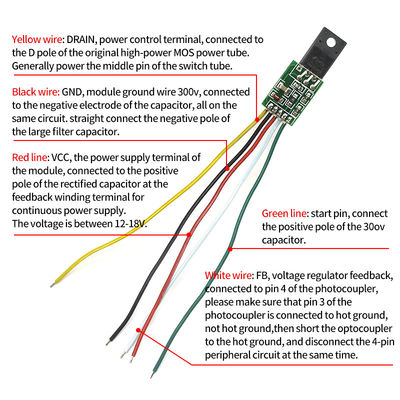 18V Input TV Power Supply Module untuk Creatall CA-888 LED LCD DC ke DC Boost Converter