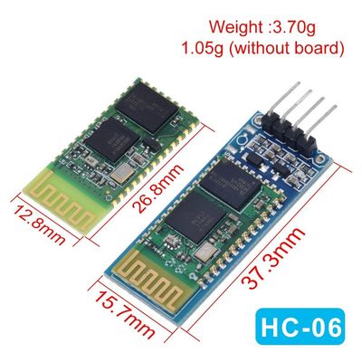 Wireless Bluetooth Module HC-05 HC-06 RF Transceiver dengan 2.4G Frekuensi 3.3V TTL Level dan 10 Meter Range UART Converter