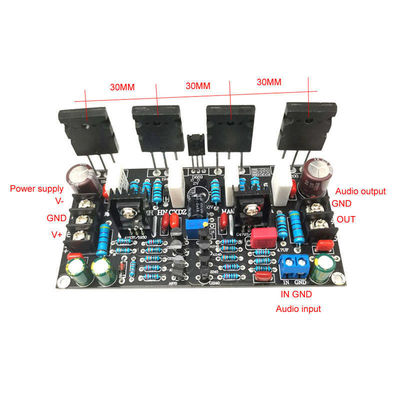 2.0 Saluran 200W Mono Tube Amp Board 1943 5200 Audio Power Amplifier Board Cetakan pribadi