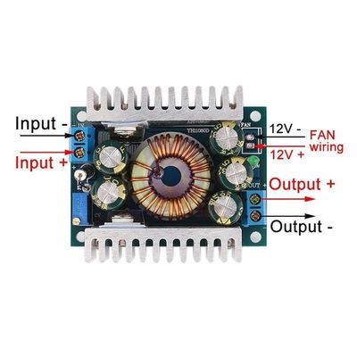 DC-DC 5-40V hingga 1.2-36V 8A/100W 12A Regulator Tegangan Maks untuk Mobil Step Down Buck Converter