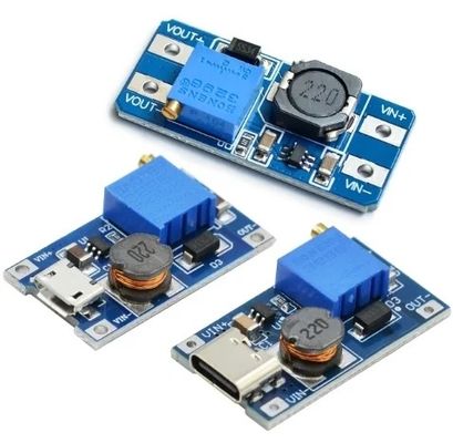 Creatall MT3608 DC-DC Boost Module 2A Boost Board Tegangan Masuk 2-24V Tegangan Keluar 30V