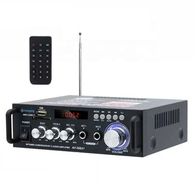 Wireless BT 2.0Stereo Audio Amplifier LDZS AV-298BT untuk Car Amplifiadores dan KTV Home
