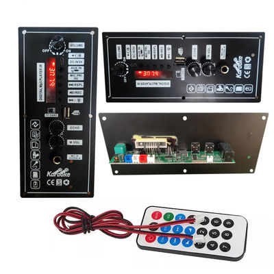 10W 20W Pull Rod Sound Power MP3 Player Trolley Speaker BT Amplifier Board Dengan Mikrofon
