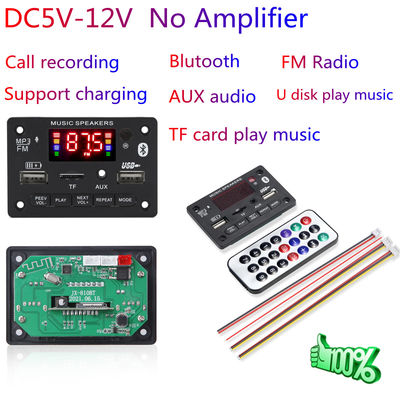 Wireless Car USB MP3 Player dengan TF Card Slot FM dan Mikropon Amplifier Profesional