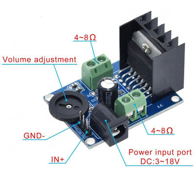 2 Saluran TDA7266 Audio Stereo Amplifier Board untuk HIFI Speaker Expansion Module 2.0