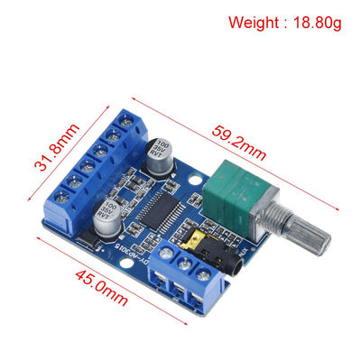 30Wx2 High Power Stereo Digital Amplifier Board dengan 12V/24V Power Supply untuk proyek audio DIY