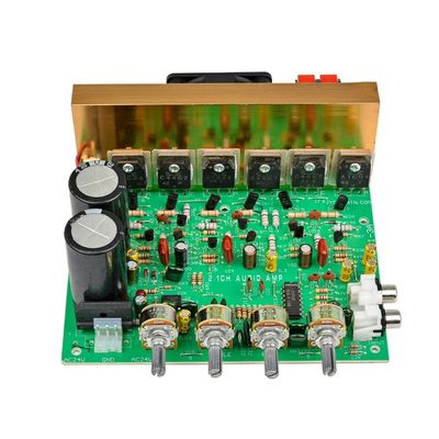 Papan Amplifier Subwoofer Daya Tinggi 240W dengan Input AC18-24V Ganda dan Output Puncak 3*80W untuk Home Theater