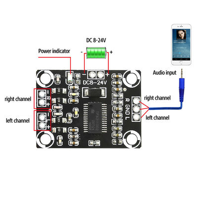 2x15W Stereo Kelas D TPA3110 Amplifier Audio Board 8-24V High Power Private Mold
