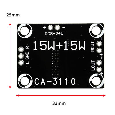 2x15W Stereo Kelas D Kelas 8-24V Daya Tinggi TPA3110 Amplifier Audio Board Private Mold