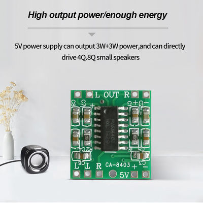 2*3W DC 5V Kelas D Audio Module PMA8403 Amplifier Board untuk Produk Audio Ultra-Kecil