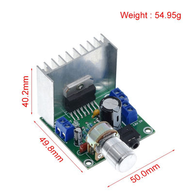 TDA7297 Papan Amplifier Daya Saluran Ganda 12V dengan Output 15W + 15W dan Desain Bebas Kebisingan