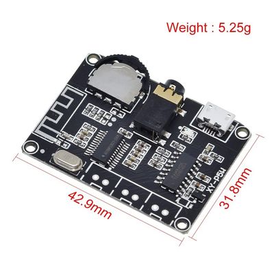 PAM8406 BT 5.0 Kit DIY Papan Amplifier Daya Audio Linier DC 3.7-5V Papan Amplifier Stereo