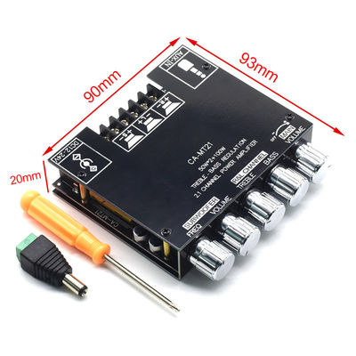 CA-MT21 2.1 Saluran BT 5.0 Papan Amplifier Subwoofer 2*50W+100W 12-24V AMP+BT