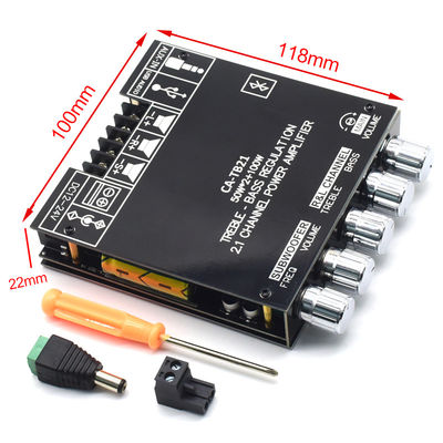 CA-TB21 Papan Audio Amplifier Subwoofer BT 2.1 Saluran 2*50W + 100W 12-24V AMP