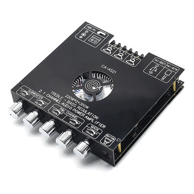 CA-AS21 Papan Audio Amplifier Subwoofer BT 2.1 Saluran 2*220W + 350W 12-24V AMP