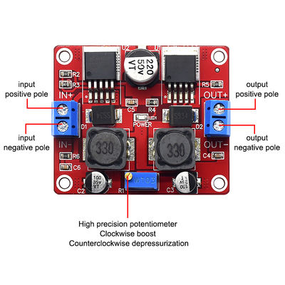 CA-2577 DC-DC Automatic Voltage Regulation Module Kompatibel dengan Panel Surya LM2596S 3A Step Down/Up Module