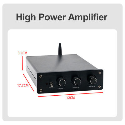 Amplifier Daya Audio Rumah 100W*2 + 200W dengan Bluetooth 5.0 dan 2.1 Saluran Mini HiFi Stereo Kelas D Amp Digital