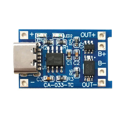 CA-033 Micro Type-C USB 5V Charging Board Dual Function 1A Li-Ion Lithium Battery Charger Module 18650 TP4056 ICs Produk