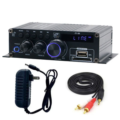 Hifi Stereo Audio Power Amplifier 120W Dual Channel Power Amp Equalizer Kontrol Independen Amplifier Digital Rumah