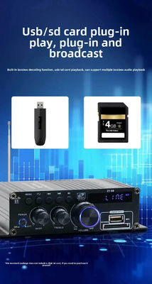 Hifi Stereo Audio Power Amplifier 120W Dual Channel Power Amp Equalizer Kontrol Independen Amplifier Digital Rumah
