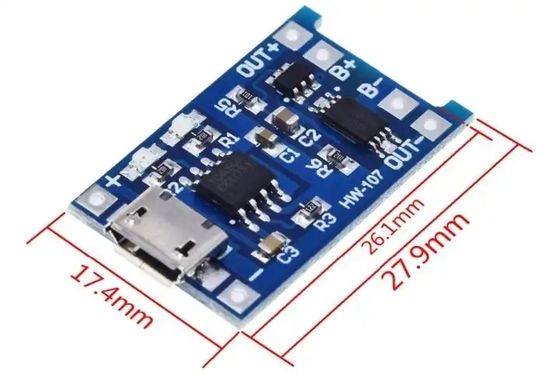 TP4056 1A lithium battery charging board 18650 charger module dengan perlindungan pengisian